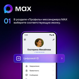 В мессенджере МАХ запущен сервис Цифровой ID 1