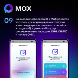 В мессенджере МАХ запущен сервис Цифровой ID 8